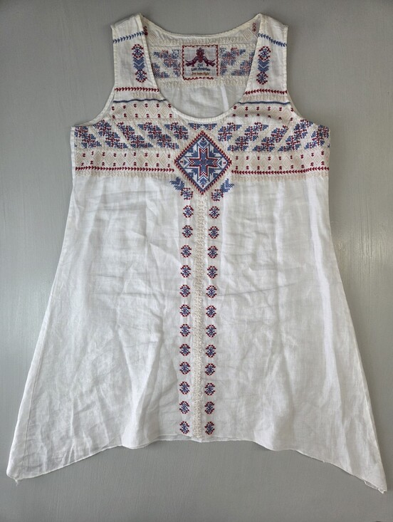 Johnny Was Dresses & Skirts - Johnny Was Linen Embroidered Dress
